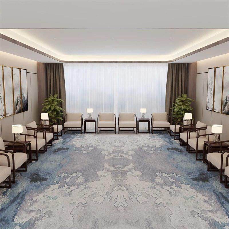 新中式会议室贵宾接待办公沙发商务洽谈实木单人会客沙发茶几组合,淘宝优惠券,粉丝福利购,淘宝优惠卷