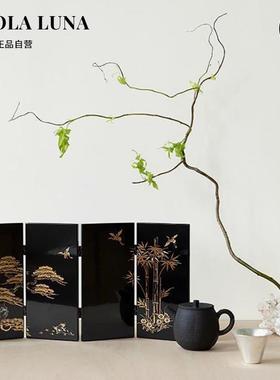 MOLA.Head.摆件中式桌面屏风摆件装饰画 画古风装饰品可折叠 | 带