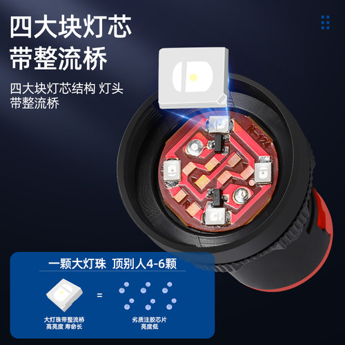 LED电源指示灯AD16-22DS工作配电箱控制柜信号灯12/16/22mm - 图2