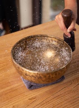 尼泊尔手工满月梵音疗愈冥想静心瑜伽钵音碗磬钵盂摆件颂钵唱歌碗