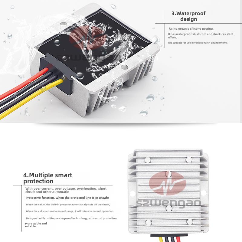 12v to 36v converter high power DVD amplifier power supply car waterproof 12v to 36v DC booster