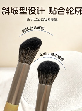小马毛眼部化妆刷组合木柄眼妆刷
