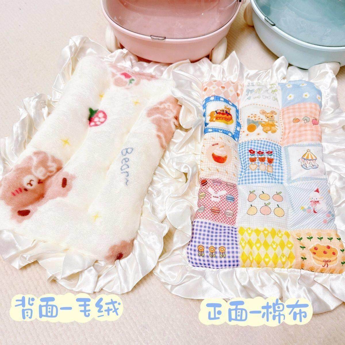 兔子睡觉小窝手提摇篮收纳盒垫子棉花娃娃小宠物垫子仓鼠兔子专用,淘宝优惠券,粉丝福利购,淘宝优惠卷