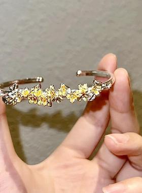 月桂花手镯新中式满枝古