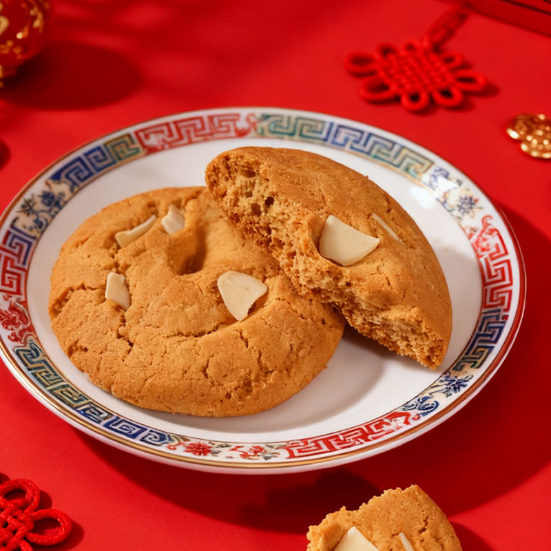 杏花村扁桃仁酥薄脆片巴旦木果仁薄烧坚果老上海特产零食糕点礼盒 - 图1