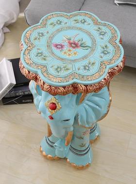 欧式高脚大象凳子家居软装饰品客厅放花瓶凳摆件开业乔迁新居礼品