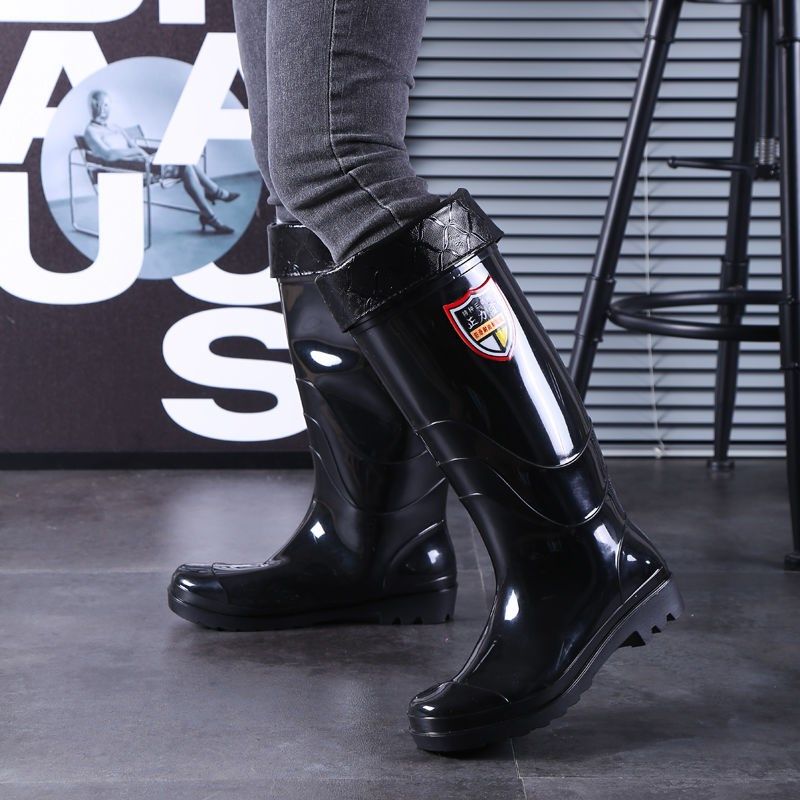 男士雨鞋高筒耐磨耐酸碱雨靴防水防滑工地雨鞋水鞋劳保胶鞋加绒厚,淘宝优惠券,粉丝福利购,淘宝优惠卷