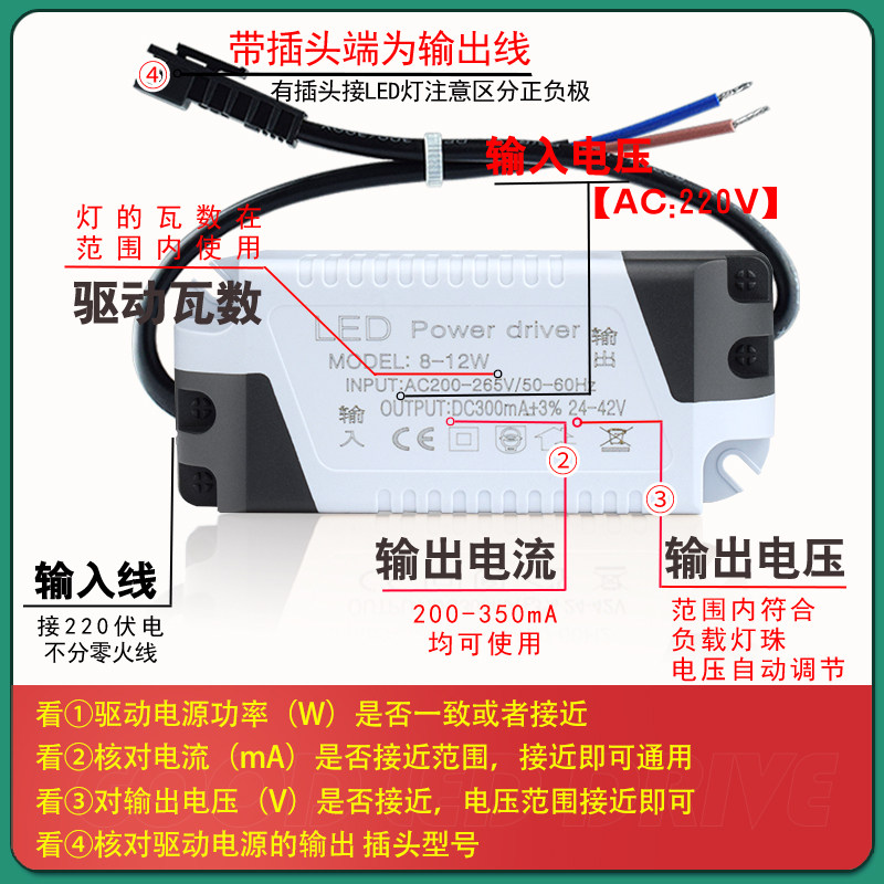 led天花灯筒灯射灯吸顶灯驱动整流器变压器3w5w7w12w18w24w36w,淘宝优惠券,粉丝福利购,淘宝优惠卷