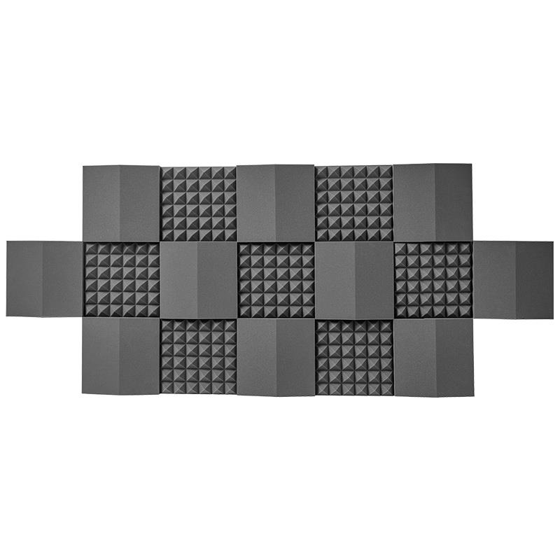 Sound-absorbing cotton wall diffusion flame-retardant fire-proof sponge board recording studio indoor super echo-eliminating decorative material