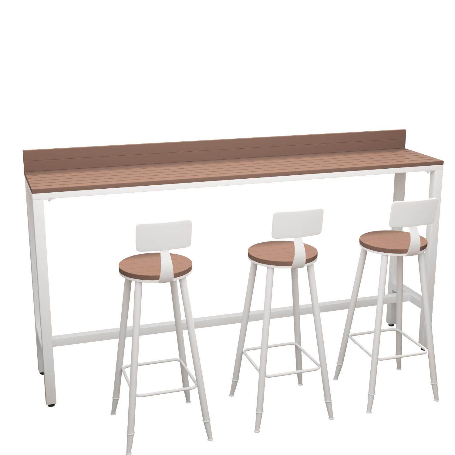 家用休闲户外阳台吧台桌椅组合天台庭院室外高脚桌露台咖啡长条桌,淘宝优惠券,粉丝福利购,淘宝优惠卷