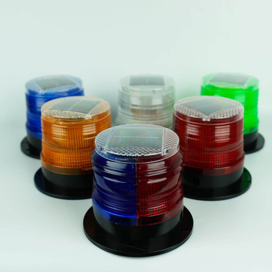 Led太阳能警示灯强磁红蓝频闪灯夜间交通路障灯门亭信号灯,淘宝优惠券,粉丝福利购,淘宝优惠卷