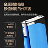 Metal explosion-proof and windproof direct flush lighter