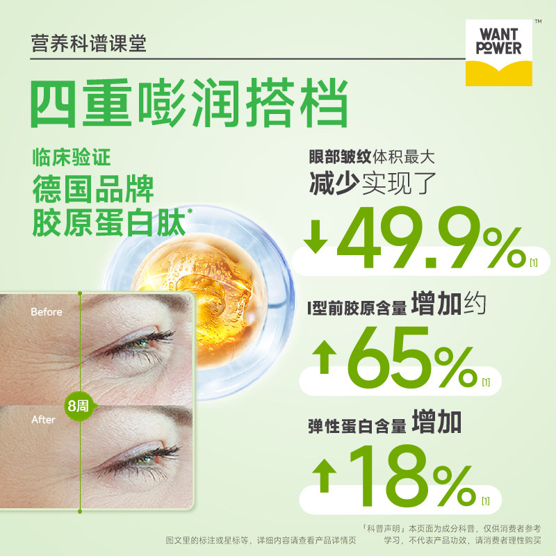 旺旺Want Power肽嫩杯胶原蛋白肽嫩布丁果冻办公室解馋零食低能量