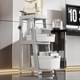 Multifunctional trolley movable living room kitchen organizer household school bag storage shelf book storage shelf