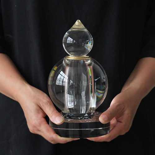 大号装藏结缘中号水晶舍利塔摆件供养舍利子佛塔嘎乌盒工艺品饰品 - 图2