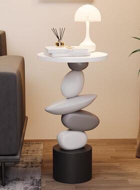 现代简约茶几摆件边几设计感客厅卧室家用床头柜桌柜沙发旁落地