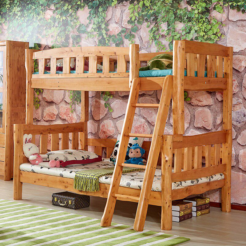 实木家居上下床柏木子母床儿童层床上下铺低床香柏木家具,淘宝优惠券,粉丝福利购,淘宝优惠卷