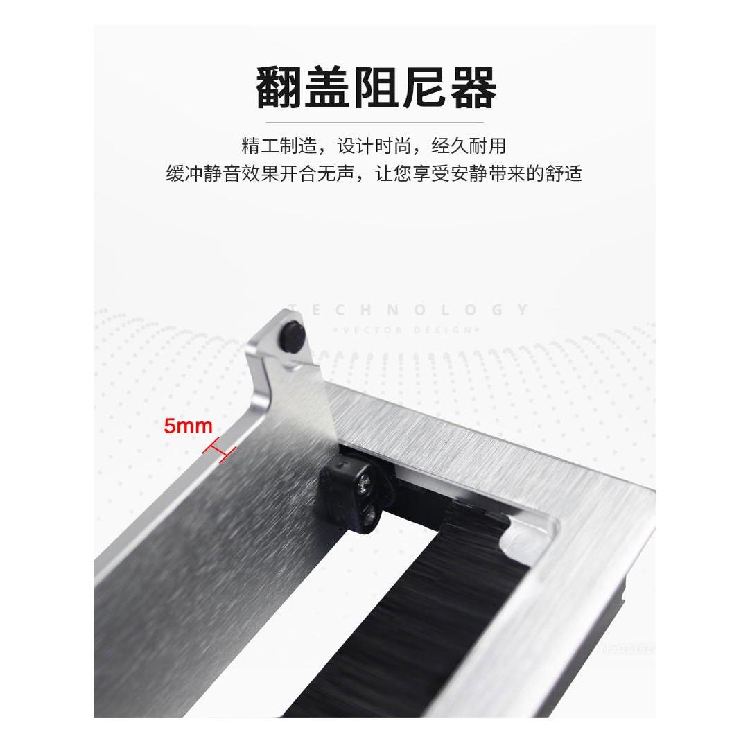 桌面穿线盒电脑桌线孔盖电视柜穿线孔盖板办公桌出线孔台面装饰盖 - 图1