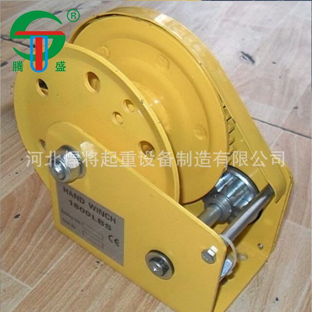 Manual winch a Hand-crank winch Hand-crank winch Wire rope winch 1800 lb lifting tool