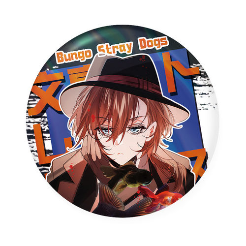 文豪野犬双闪吧唧75MM徽章pet太宰治中原中也胸针谷子动漫周边 - 图2