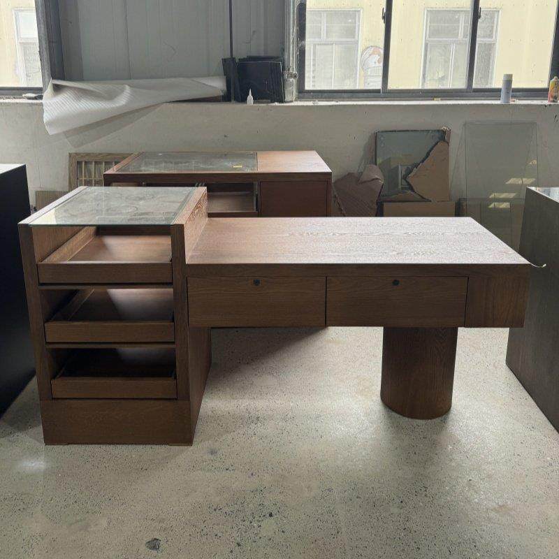 覆古法式中岛桌展示台服装店铺收银柜台展示柜流水台女装店鞋柜斗,淘宝优惠券,粉丝福利购,淘宝优惠卷