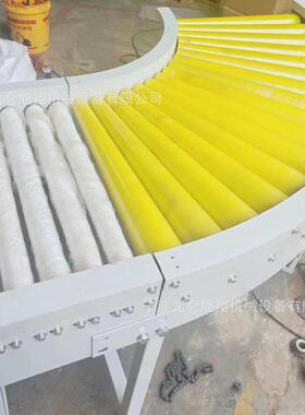 宁波滚筒线滚筒转弯机 不锈钢90°180°快递酒水食品输送滚筒线