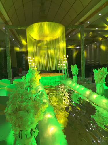 婚庆道具铁艺折弯加工圆环婚礼花艺花环吊顶屏风铁圈架子舞台布置 - 图2