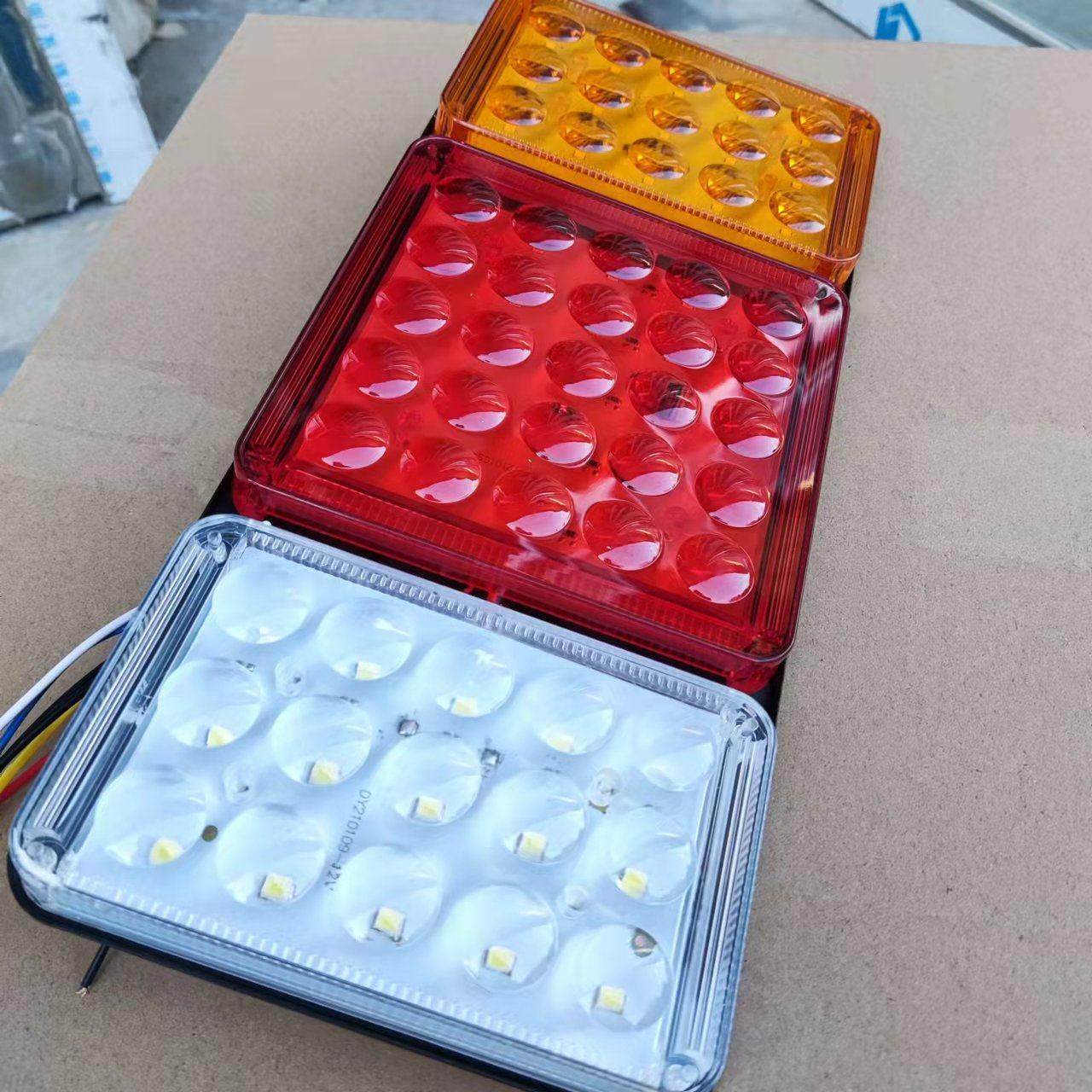 140-2大型卡车铁板Led后尾灯24V高亮度镜头防水防撞拖车数字尾灯,淘宝优惠券,粉丝福利购,淘宝优惠卷