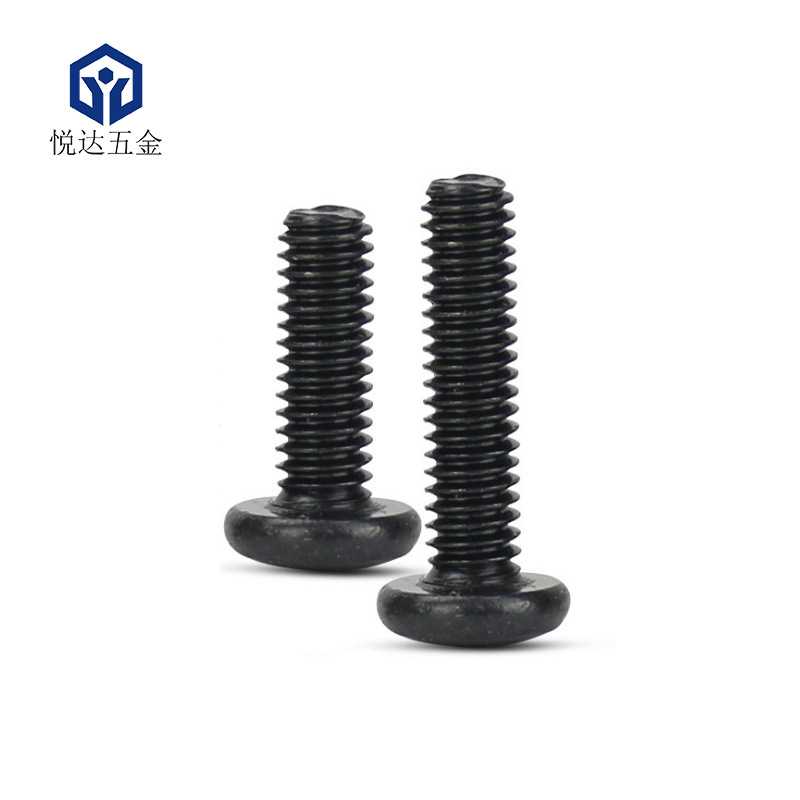 铁镍十字圆头机牙螺丝PM1.4X2/2.5/3/3.5/4/4.5/5/6/8/10盘头螺钉 - 图3