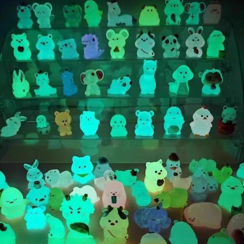夜光动物袋子迷你仿真小兔子小猫模型儿童玩具奖励礼物发光小乌龟,淘宝优惠券,粉丝福利购,淘宝优惠卷