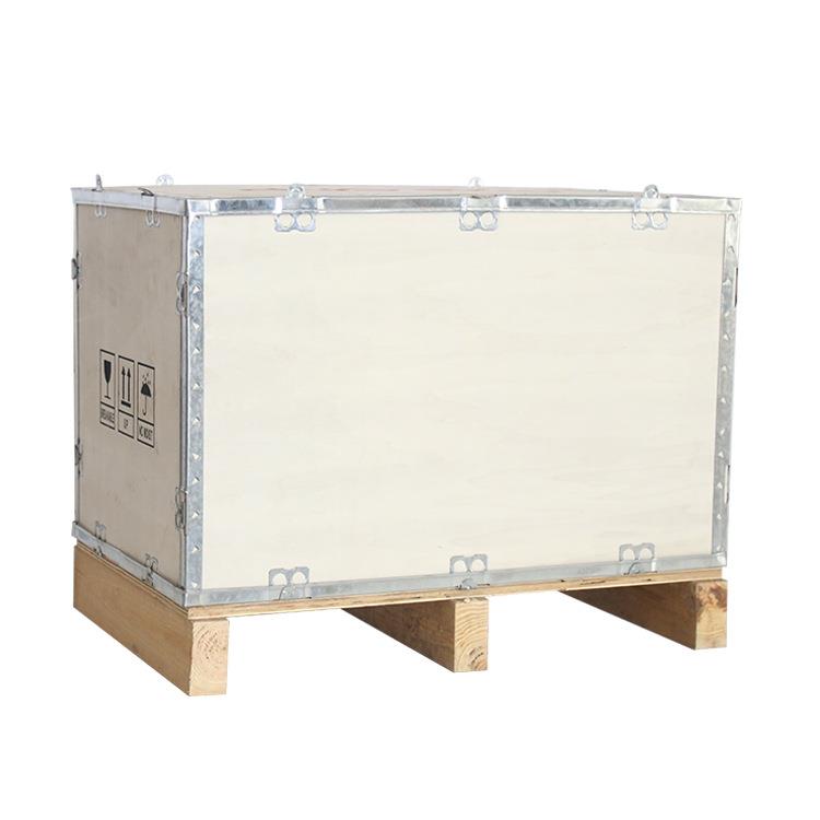 厂家机械木箱加厚可拆卸免熏蒸钢带箱包边小卡扣胶合板夹板箱 - 图2