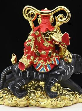 武财神赵公明神像财神爷包邮树脂家用保平安客厅供奉招财桌面摆件