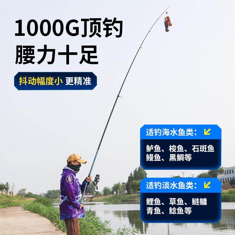 狼王鬼彻远投竿碳素超硬海竿套装海钓鱼竿抛竿锚杆长节海杆抛竿,淘宝优惠券,粉丝福利购,淘宝优惠卷