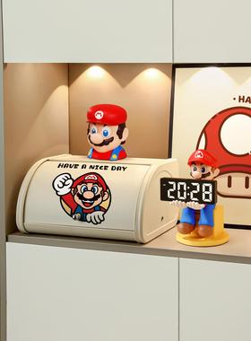 马里奥玄关收纳盒钥匙收纳摆件入户门口桌面整理盒餐边柜子装饰品