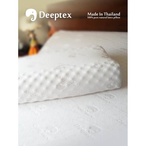 deeptex堤普泰泰国进口正品天然乳胶高低按摩枕头颈椎托举deepdex - 图3