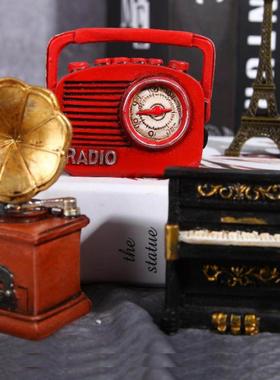 覆古怀旧树脂工艺品家居装饰小饰品道具相机钢琴留声机