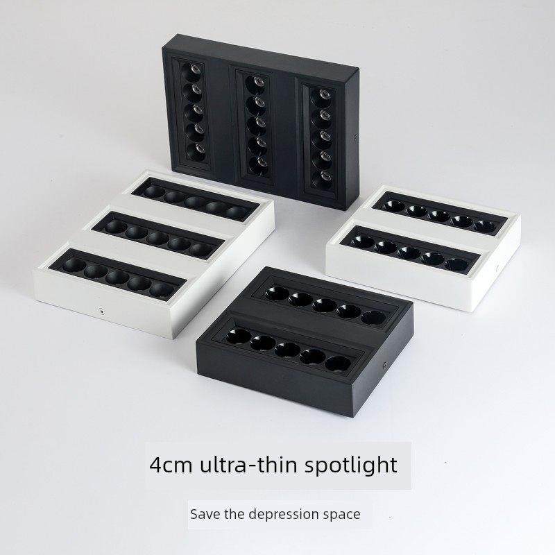 光顿家用超薄全光谱客厅无主灯明装led斗胆灯防眩吸顶式盒子射灯,淘宝优惠券,粉丝福利购,淘宝优惠卷