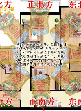 房屋缺角补角牌纯黄铜干卦坤震离坎兑巽艮挂件南东北西北铜质卦牌