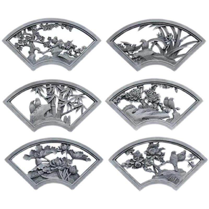 中式彷古花窗镂空花窗围墙装饰扇形花窗镂空砖雕水泥花窗圆形窗花,淘宝优惠券,粉丝福利购,淘宝优惠卷