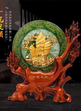 现代简约家居客厅摆件福字装饰品酒柜电视柜办公桌乔迁新居礼品