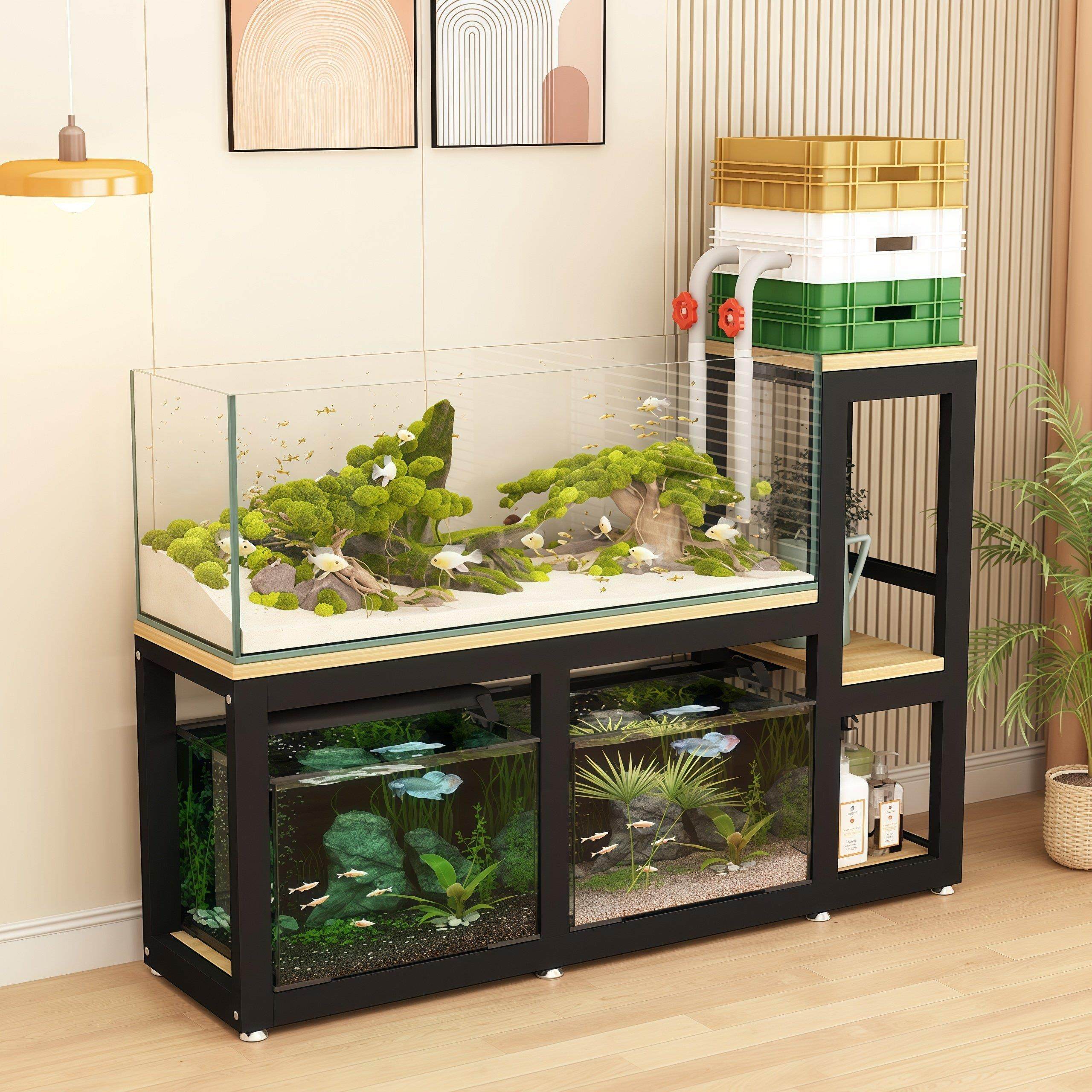 鱼缸架鱼缸柜鱼缸桌龟缸架鱼缸底座金属钢架超级承重多层鱼缸架,淘宝优惠券,粉丝福利购,淘宝优惠卷