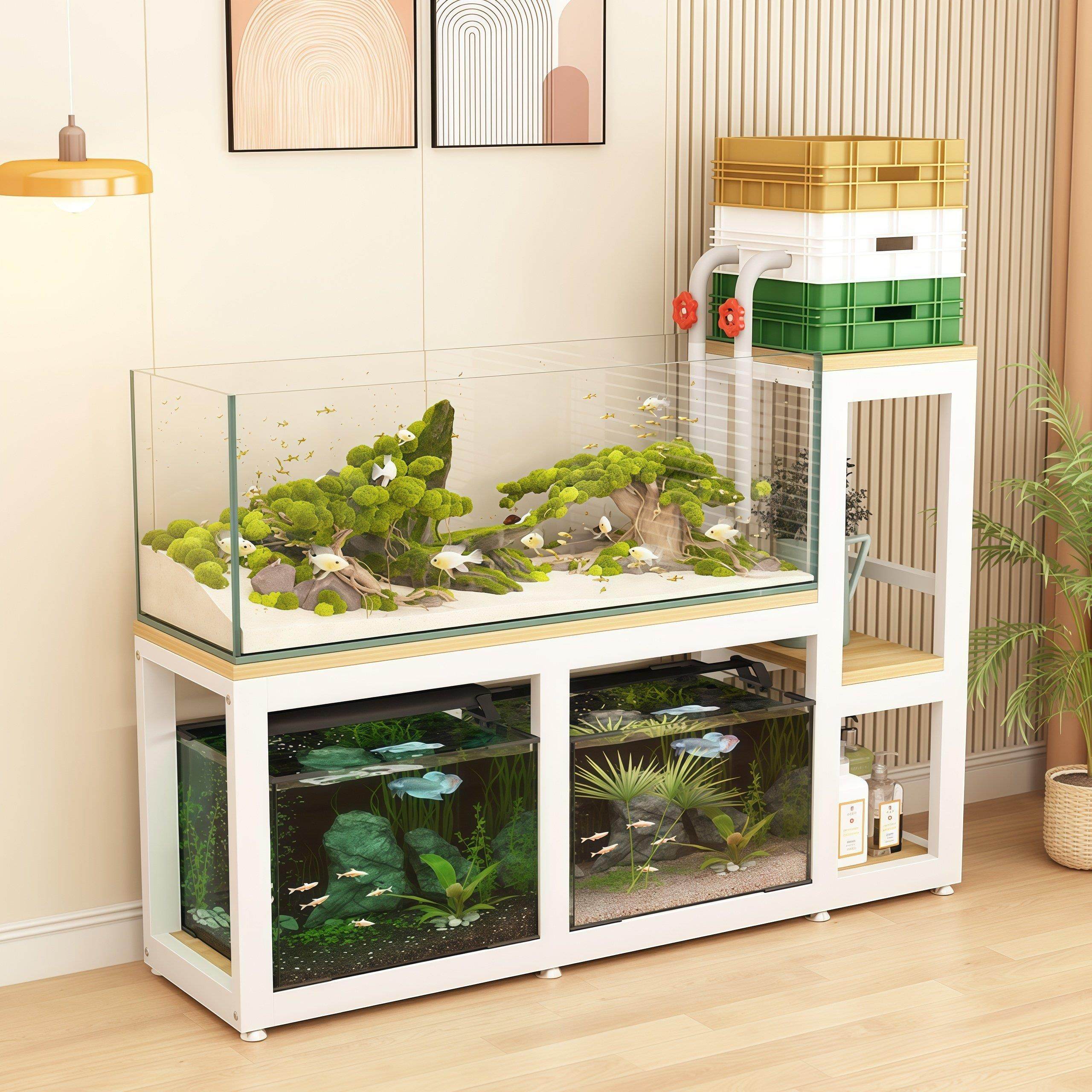 鱼缸架鱼缸柜鱼缸桌龟缸架鱼缸底座金属钢架超级承重多层鱼缸架,淘宝优惠券,粉丝福利购,淘宝优惠卷