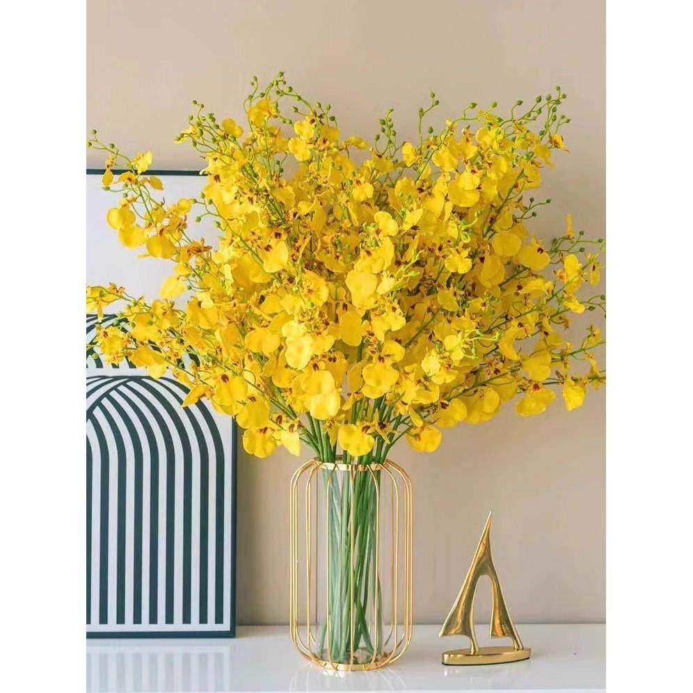 轻奢仿真跳舞兰文心兰客厅高档摆件干花餐桌花束花艺插花摆设假花,淘宝优惠券,粉丝福利购,淘宝优惠卷