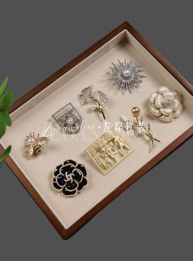首饰展示盘组合样板间衣帽间饰品胸针别针装饰衣柜陈列梳妆台软装