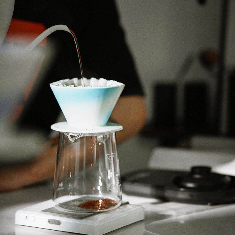 MUVNA慕威纳 陶瓷蛋糕滤杯手冲分享壶过滤杯家用煮咖啡过滤器漏斗,淘宝优惠券,粉丝福利购,淘宝优惠卷