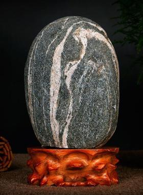 泰山石天然原石泰山石敢当室内外补角靠山石办公室青石摆件不切底