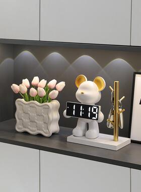 创意暴力熊入口装饰品家居配件客厅电视柜装饰桌面装饰品数字数字