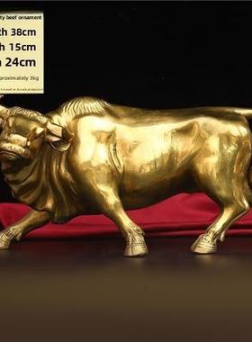 纯铜牛摆件骑牛笑佛摆件元宝弥勒佛入口摆件家居摆件工艺品