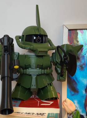 扎古云台摄像头改装高达机器人装甲监控支架装饰玩具手办摆件