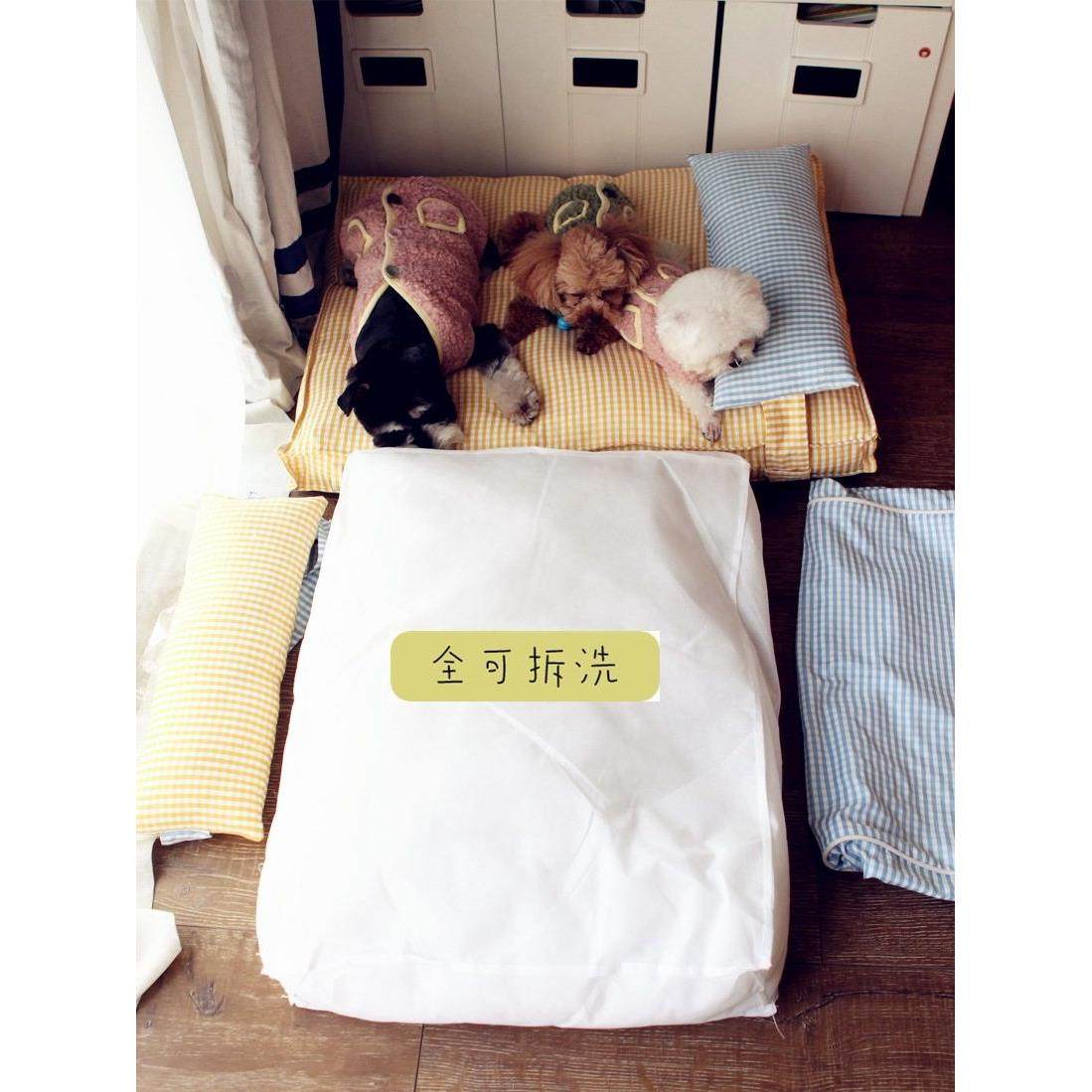 清仓宠物全可拆洗狗垫狗窝猫窝四季通用大垫子加厚大号棉麻带枕头,淘宝优惠券,粉丝福利购,淘宝优惠卷
